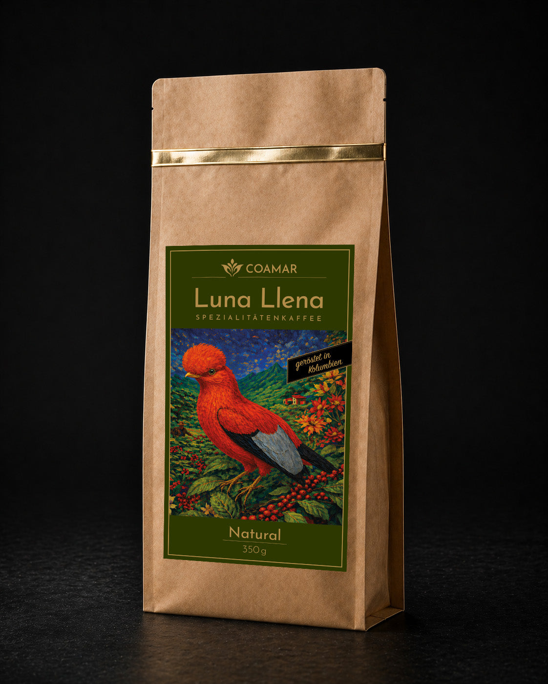 Coamar Luna Llena Natural 350g kolumbianischer Röstkaffee