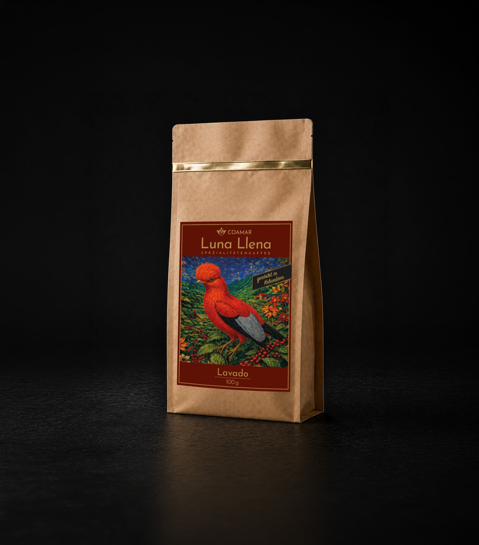 Coamar Luna Llena Lavado 100g kolumbianischer Röstkaffee