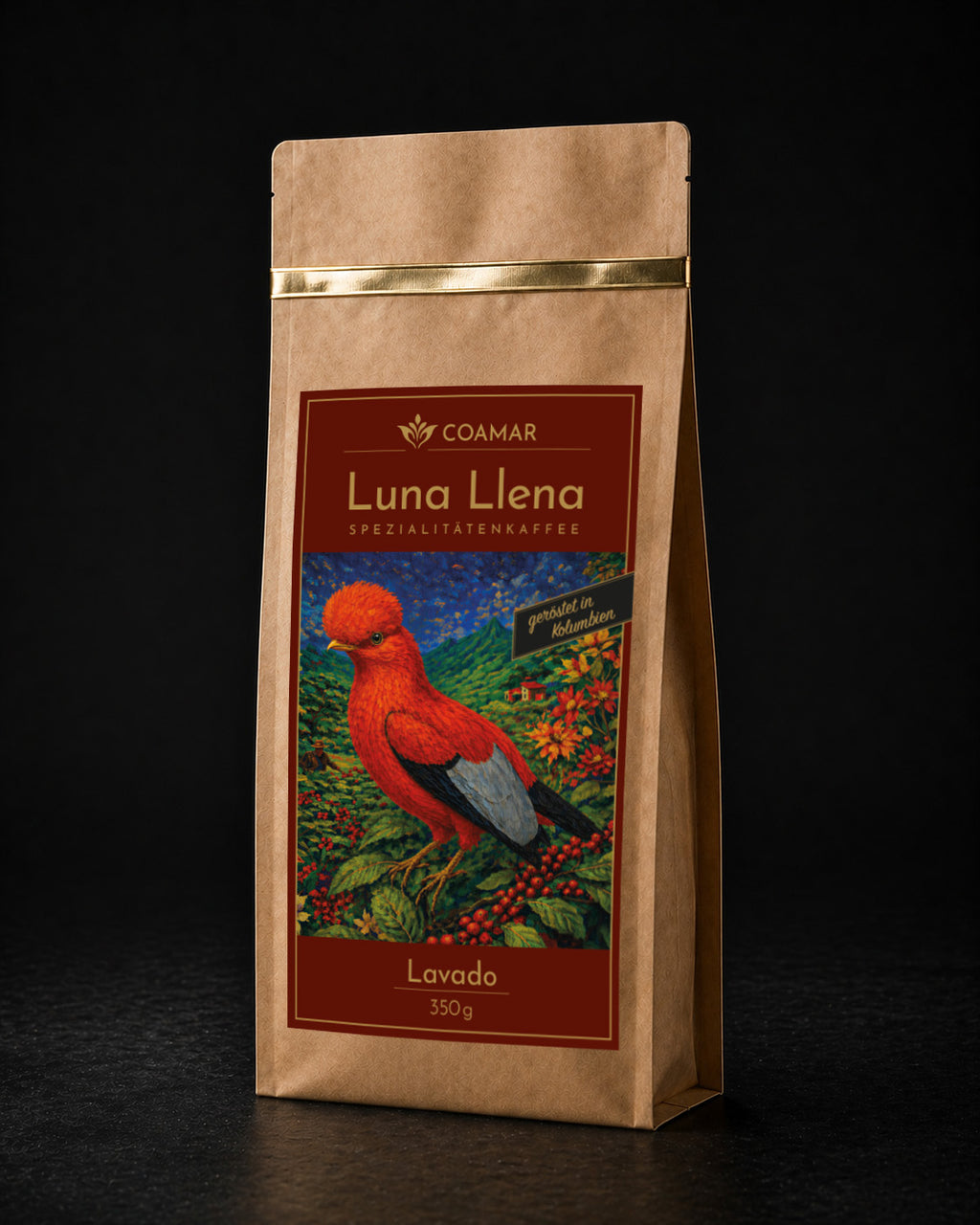 Coamar Luna Llena Lavado 350g kolumbianischer Röstkaffee