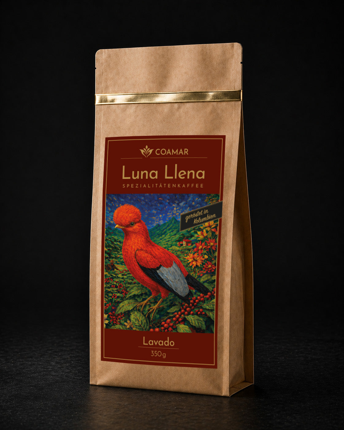 Coamar Luna Llena Lavado 350g kolumbianischer Röstkaffee