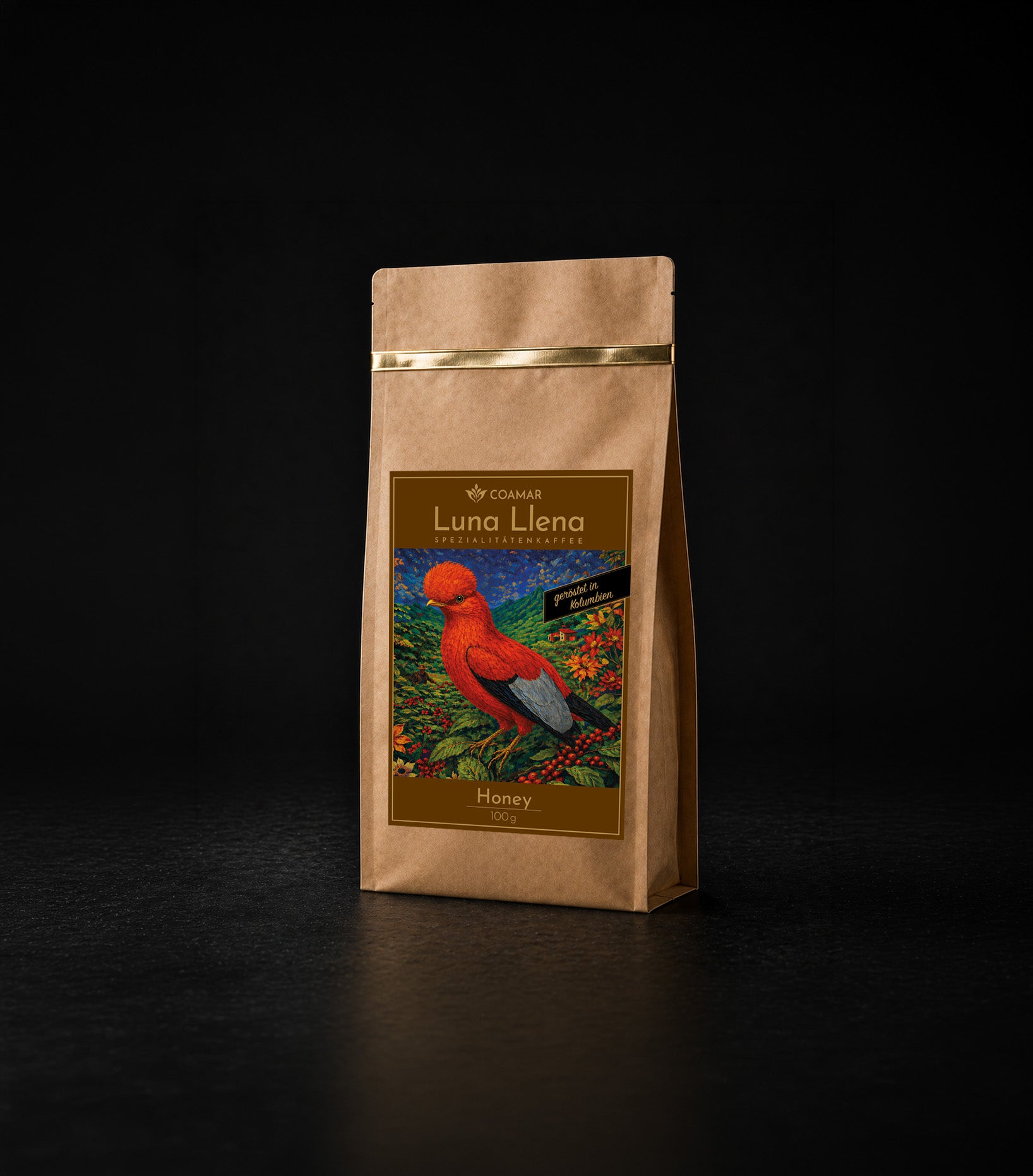Coamar Luna Llena Honey 100g kolumbianischer Röstkaffee